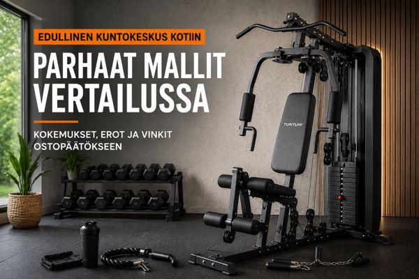Edullinen kuntokeskus kotiin vertailussa – monitoimilaite kotisalissa
